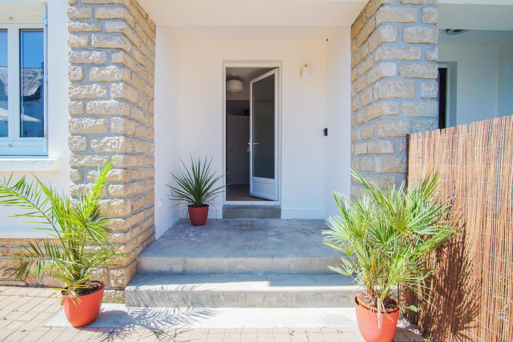 -Le Sentier- Elegant T3 Avec Jardin Proche Mer Concarneau Esterno foto